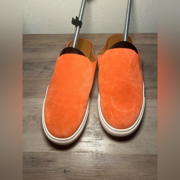 Caslon Shoes - Caslon Women's Orange Suede Slip On Driving Shoes, Size 7.5M